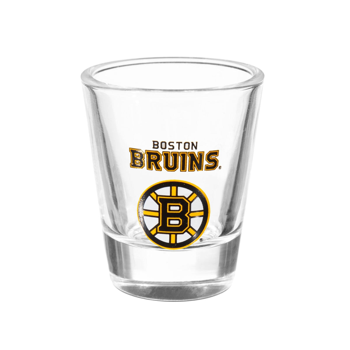 Boston Bruins 4-Piece Ceramic and Glass 2oz. Shot Glass Set - EG Collective - 801946180258