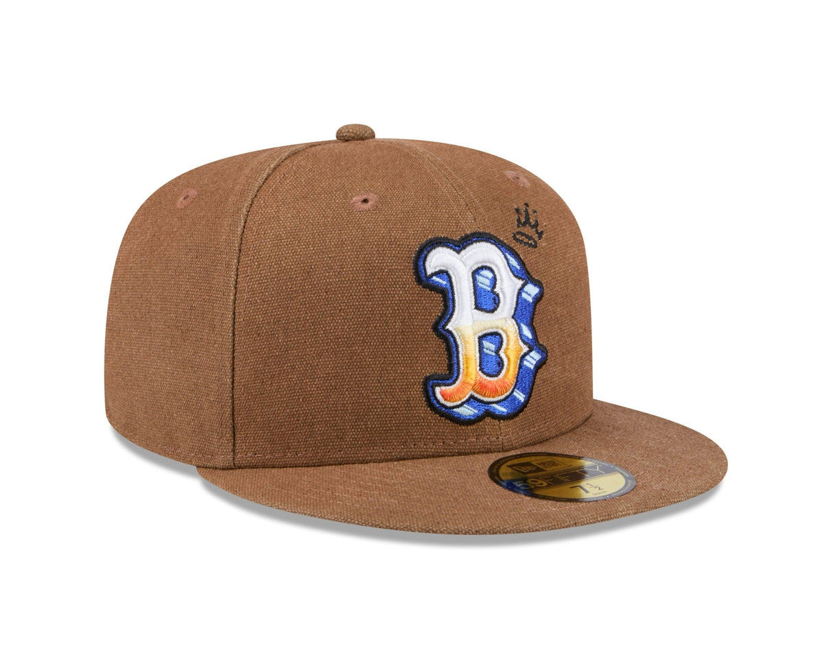 Boston Red Sox Canvas Camel 59FIFTY Fitted - New Era -