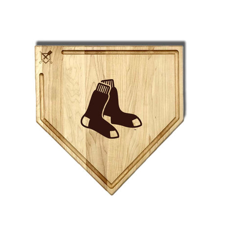 Boston Red Sox Home Plate Cutting Boards | Multiple Sizes | Multiple Designs - Baseball BBQ -