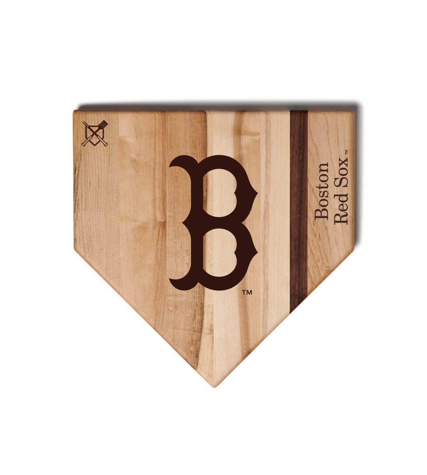 Boston Red Sox Home Plate Cutting Boards | Multiple Sizes | Multiple Designs - Baseball BBQ -