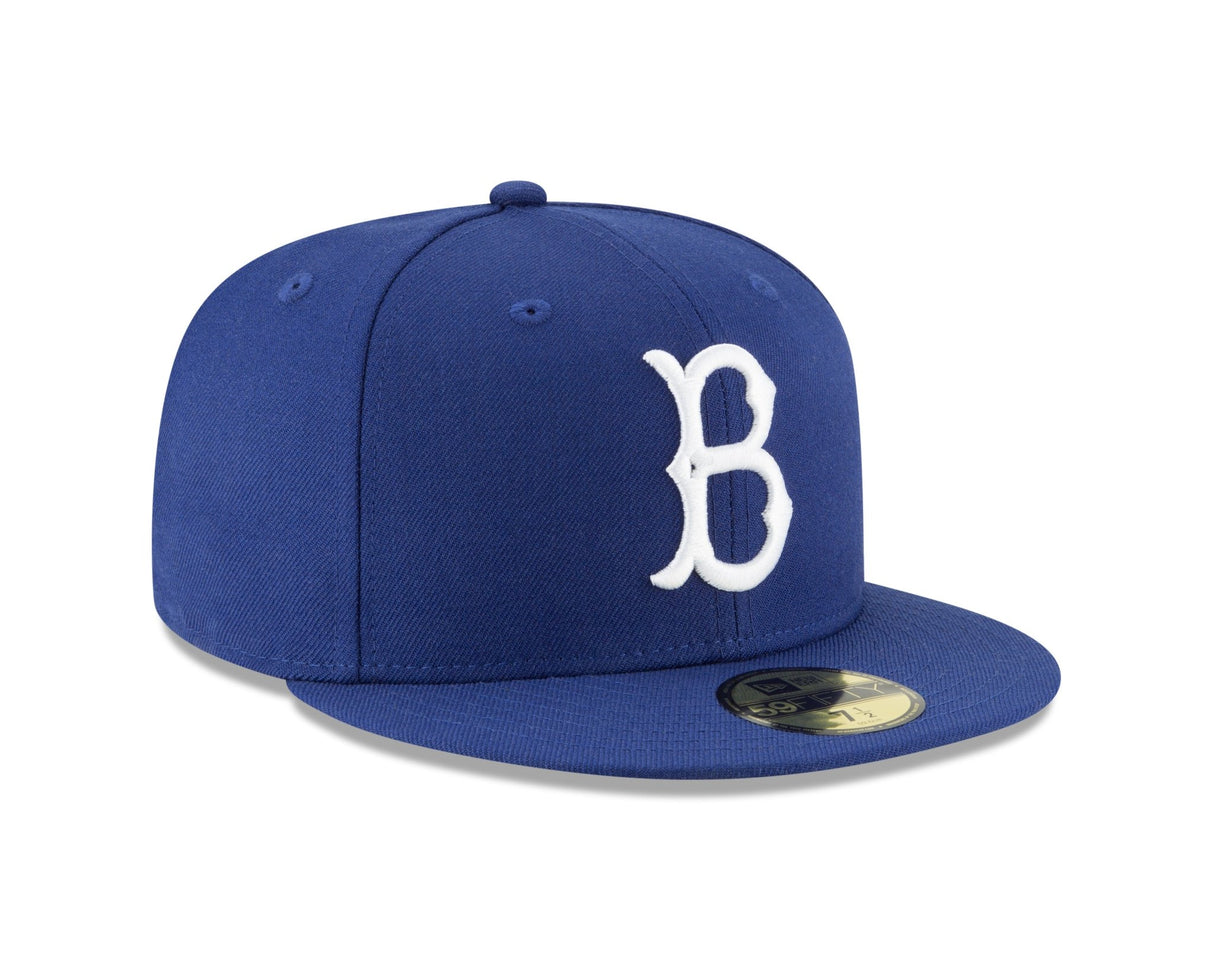 Brooklyn Dodgers New Era Cooperstown Collection Wool 59FIFTY Fitted Hat - Royal - New Era -