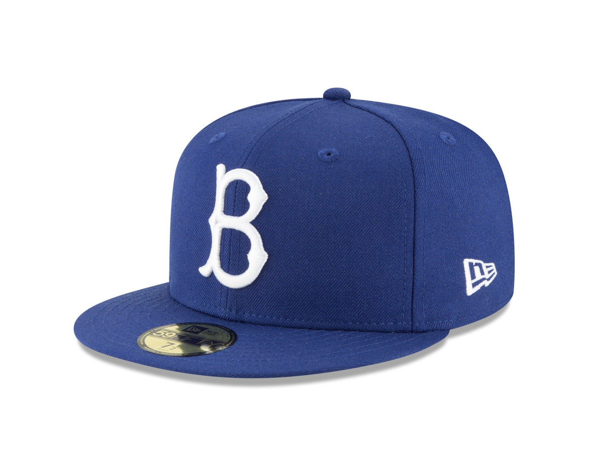 Brooklyn Dodgers New Era Cooperstown Collection Wool 59FIFTY Fitted Hat - Royal - New Era -