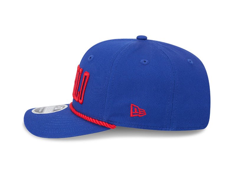Buffalo Bills Wordmark Blue 9SEVENTY Rope Stretch - Snap Hat - New Era - 237404104