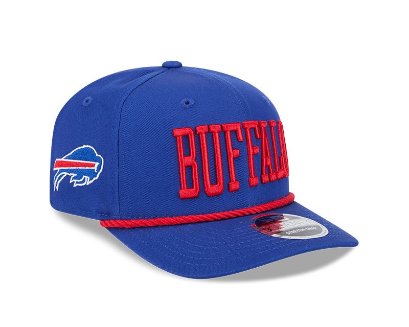 Buffalo Bills Wordmark Blue 9SEVENTY Rope Stretch - Snap Hat - New Era - 237404104
