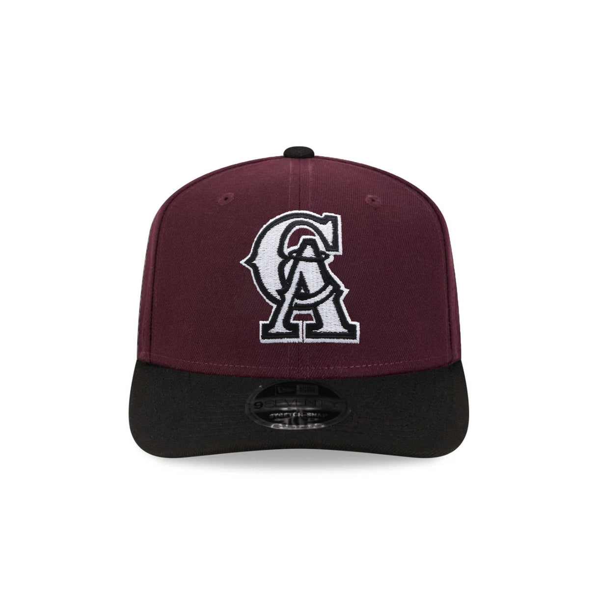 California Angels Cooperstown Collection Maroon & Black 9SEVENTY Stretch Snap Hat - New Era - 23013940202