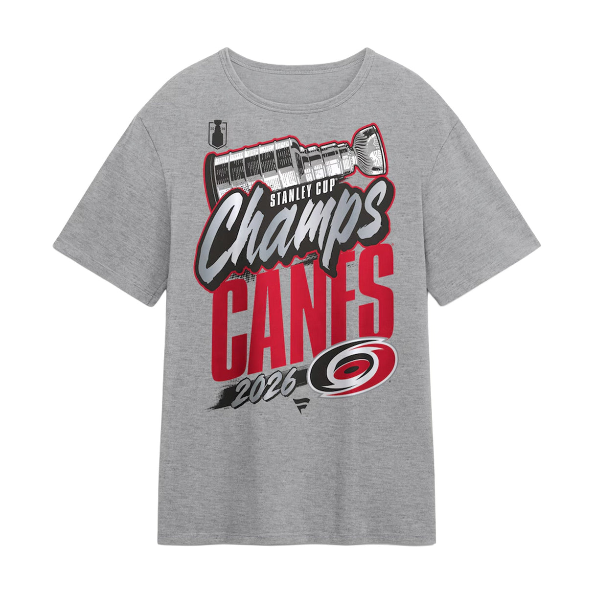 Carolina Hurricanes 2026 Stanley Cup Champions Authentic Locker Room Gray T-Shirt - New Era - 31160131401