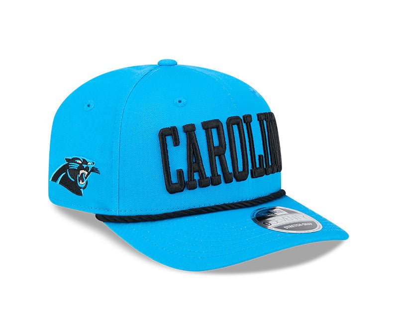 Carolina Panthers Wordmark Blue 9SEVENTY Rope Stretch - Snap Hat - New Era - 237404121