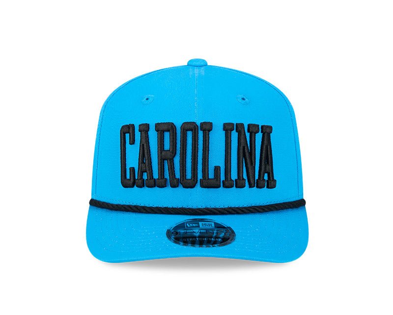 Carolina Panthers Wordmark Blue 9SEVENTY Rope Stretch - Snap Hat - New Era - 237404121