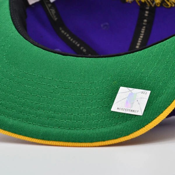 Charlotte Hornets Purple/Gold Snapback - Mitchell & Ness -