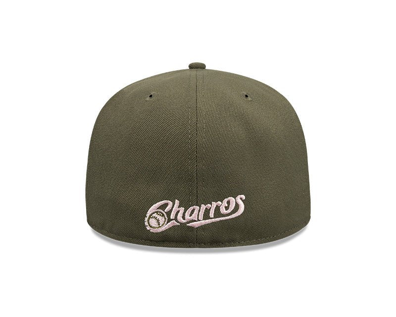 Charros de Jalisco Olive & Pink New Era 59FIFTY Fitted Hat - New Era -