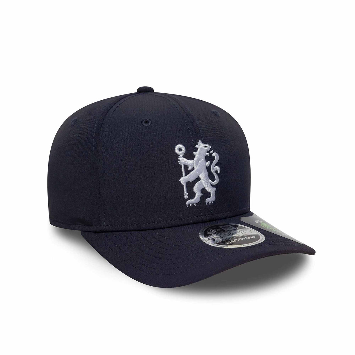 Chelsea FC Lion Crest Recycled Navy 9SEVENTY Stretch Snapback - New Era -