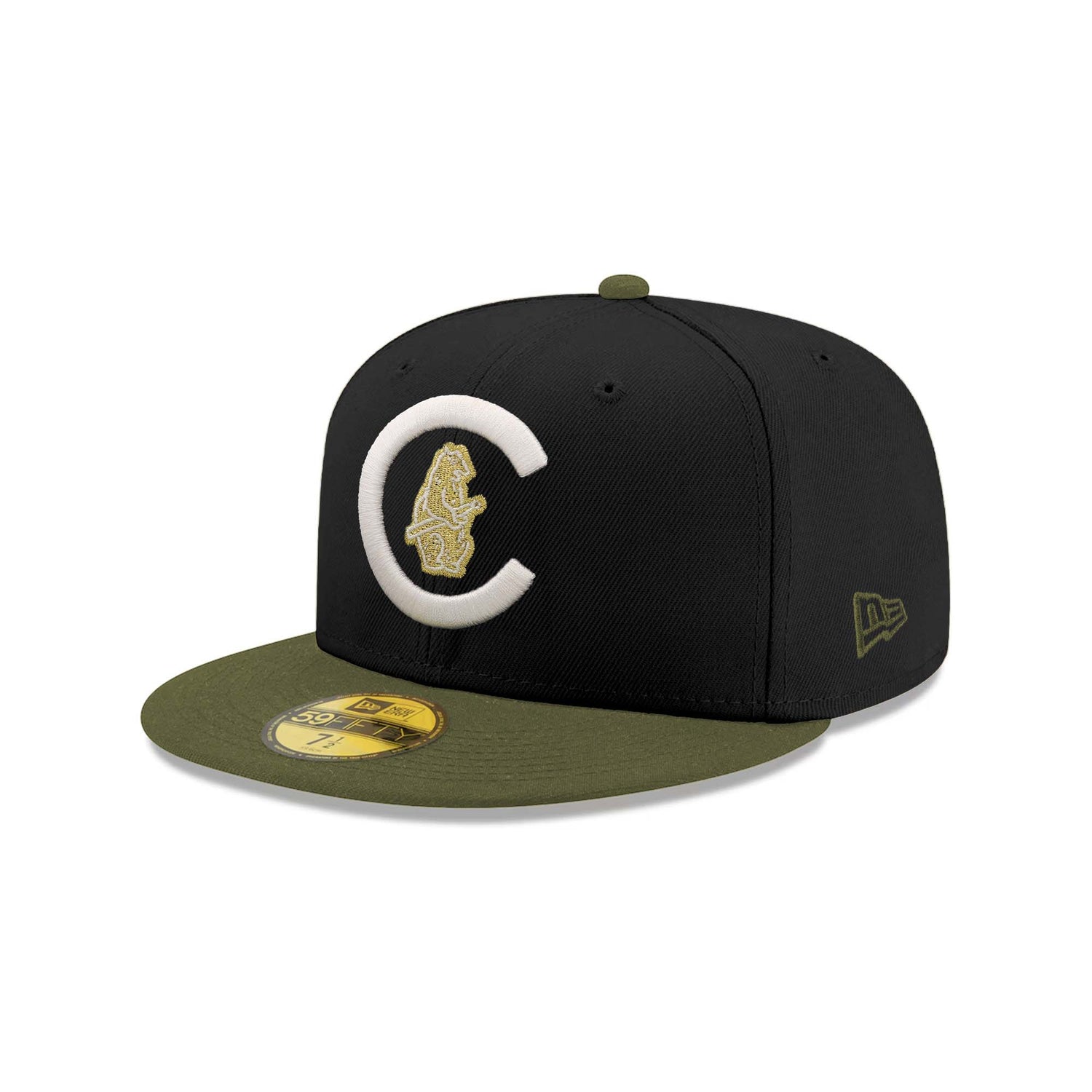 Chicago Cubs Field Inverse "Issue Black & Olive" 59FIFTY Fitted Hat - New Era -