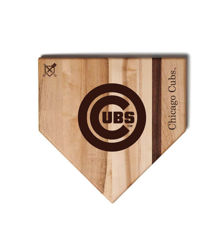 Chicago Cubs Home Plate Cutting Boards | Multiple Sizes | Multiple Designs - Baseball BBQ -
