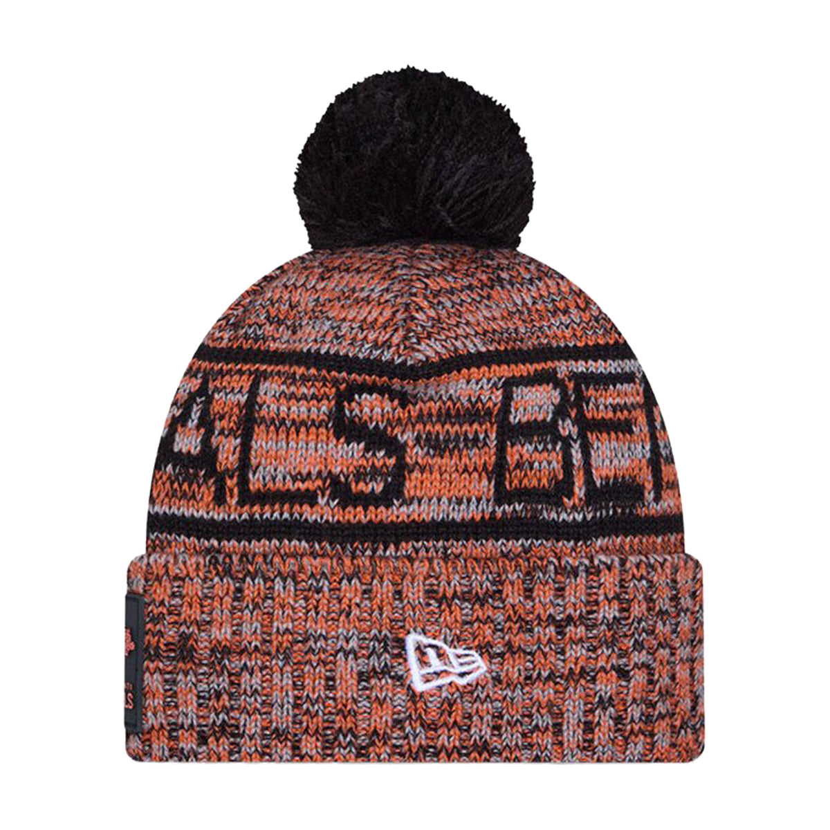 Cincinnati Bengals Script Pom Cuffed Knit Beanie - New Era -