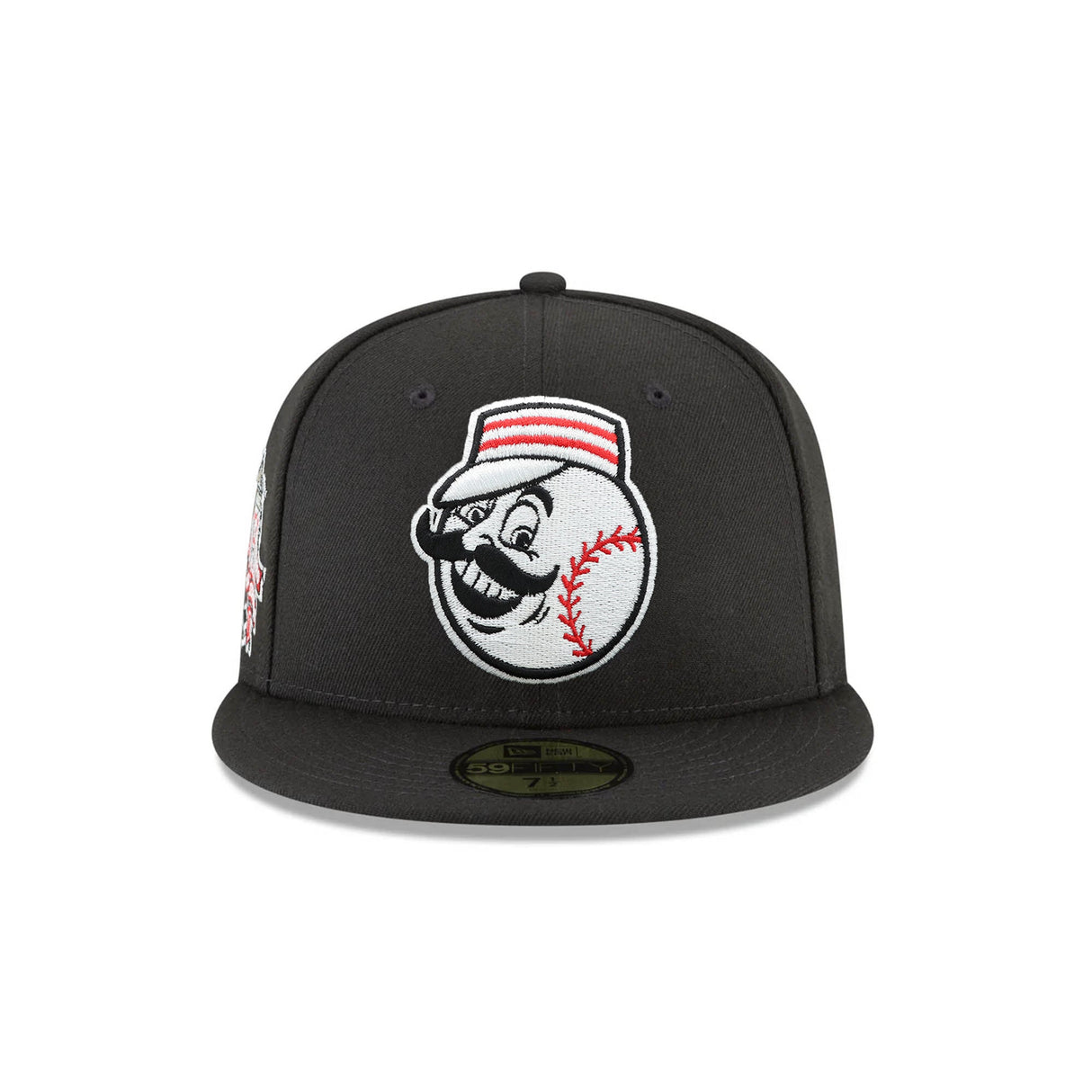 Cincinnati Reds Cooperstown Collection Mr Redlegs 150th Anniversary Black 59FIFTY Fitted Hat - New Era - 23081042401