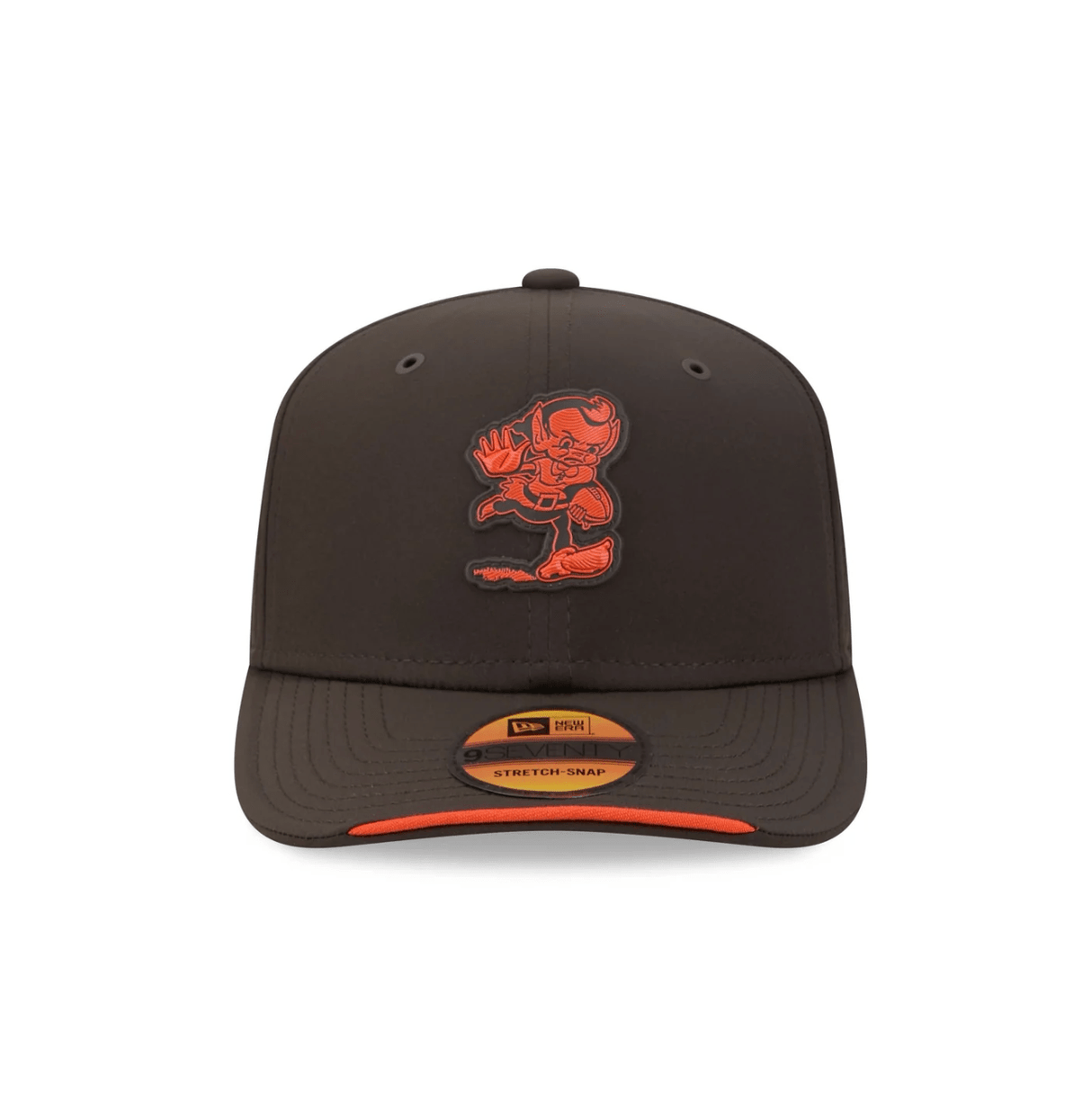 Cleveland Browns 2026 NFL Sideline Collection Brown 9SEVENTY Stretch-Snap Hat - New Era - 23850510606