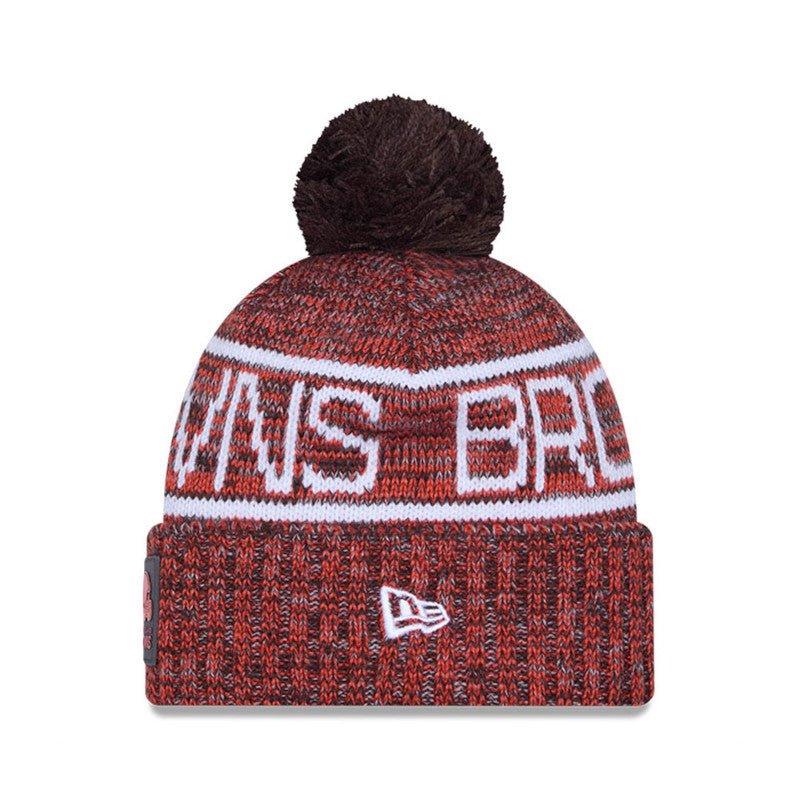 Cleveland Browns Knit Pom Beanie - New Era -