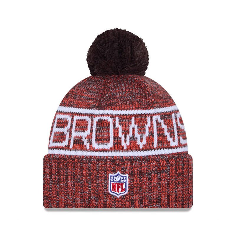 Cleveland Browns Knit Pom Beanie - New Era -
