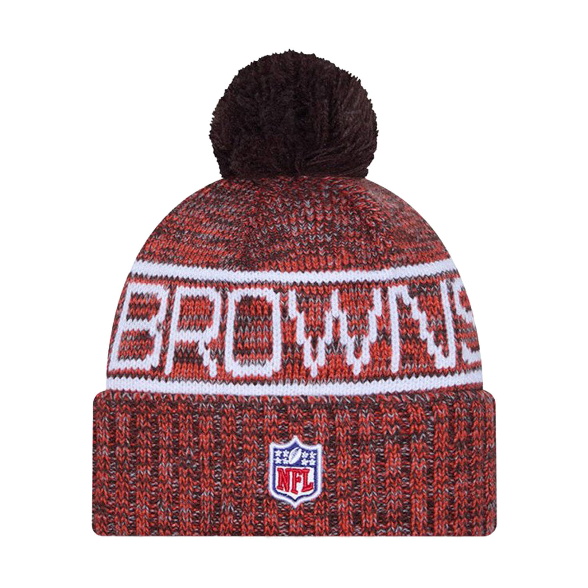 Cleveland Browns Knit Pom Beanie - New Era - 238302106