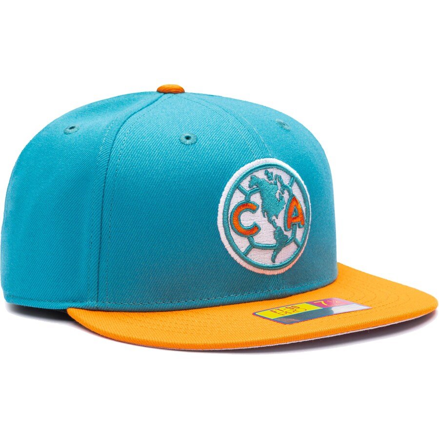 Club América Teal/Orange FT - 90 Pro Fitted Hat - Fan Ink -