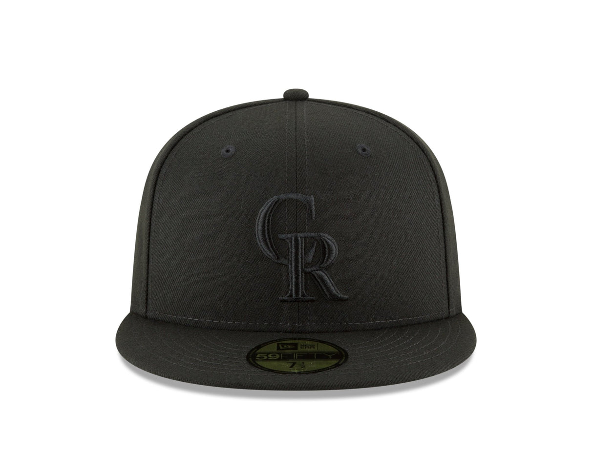 Colorado Rockies Authentic Collection Blackout 59FIFTY Fitted - New Era -