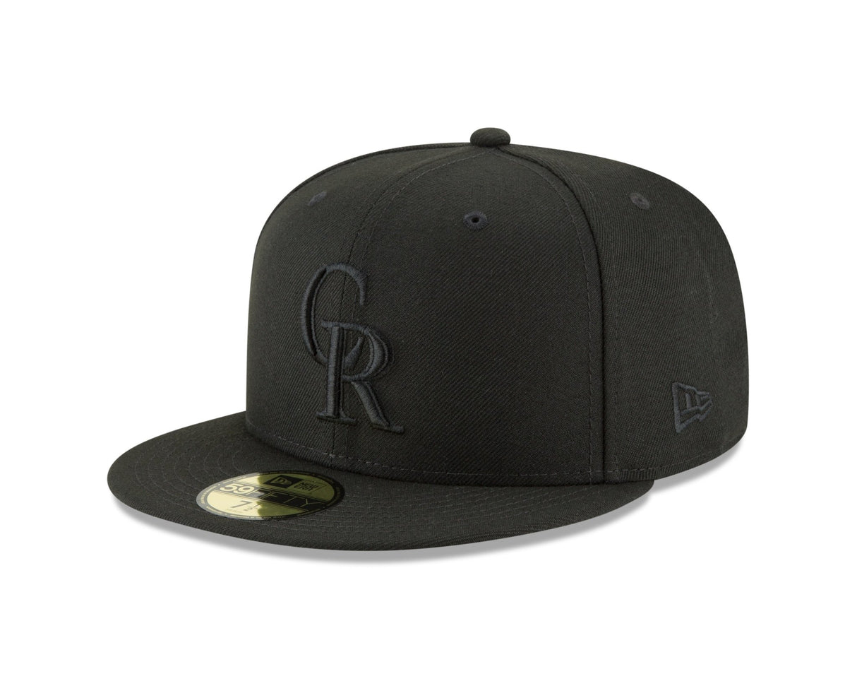 Colorado Rockies Authentic Collection Blackout 59FIFTY Fitted - New Era -