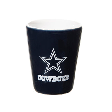 Dallas Cowboys 4 - Piece Ceramic and Glass 2oz. Shot Glass Set - EG Collective - 801946180081