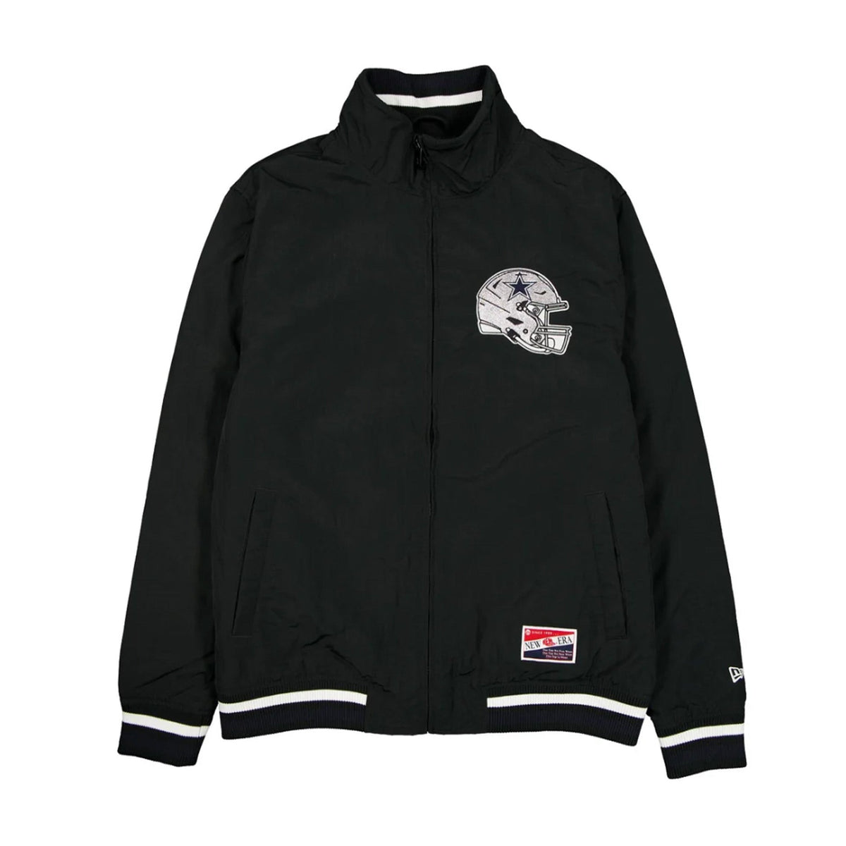 Dallas Cowboys Throwback Nylon Black Jacket - New Era - 230580111201