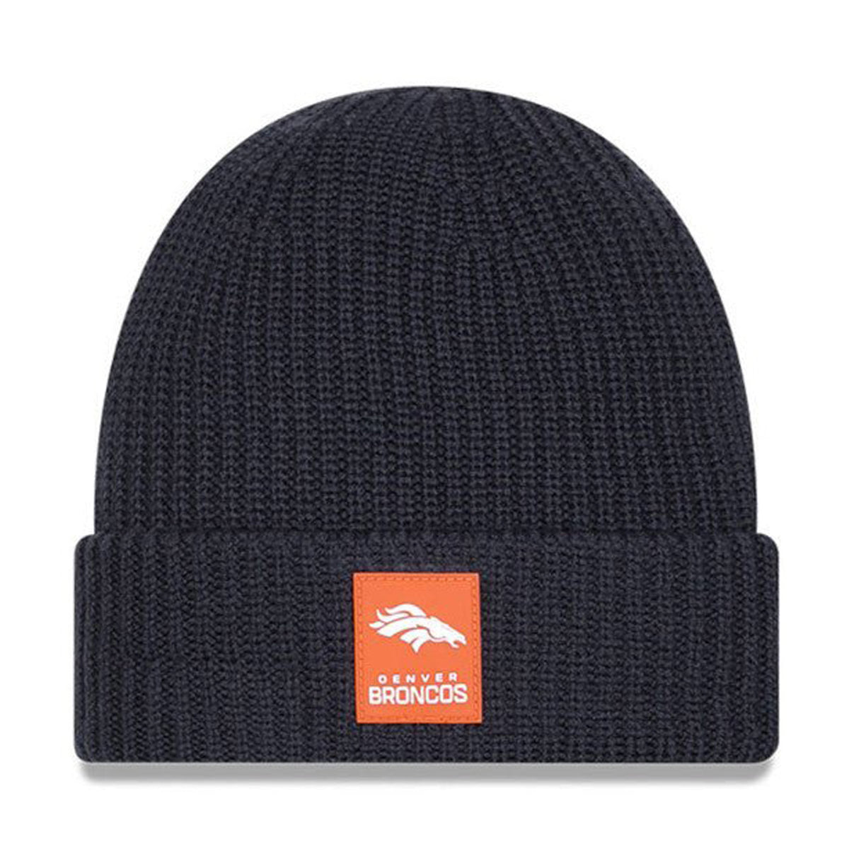 Denver Broncos Navy Cuffed Knit Beanie - New Era -