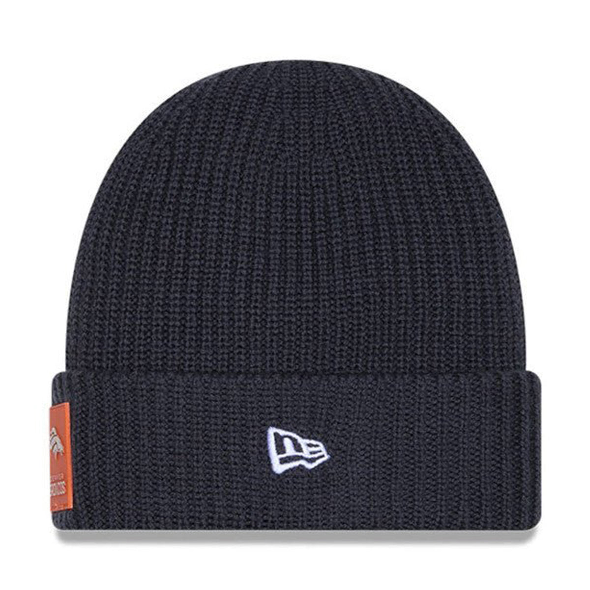 Denver Broncos Navy Cuffed Knit Beanie - New Era -