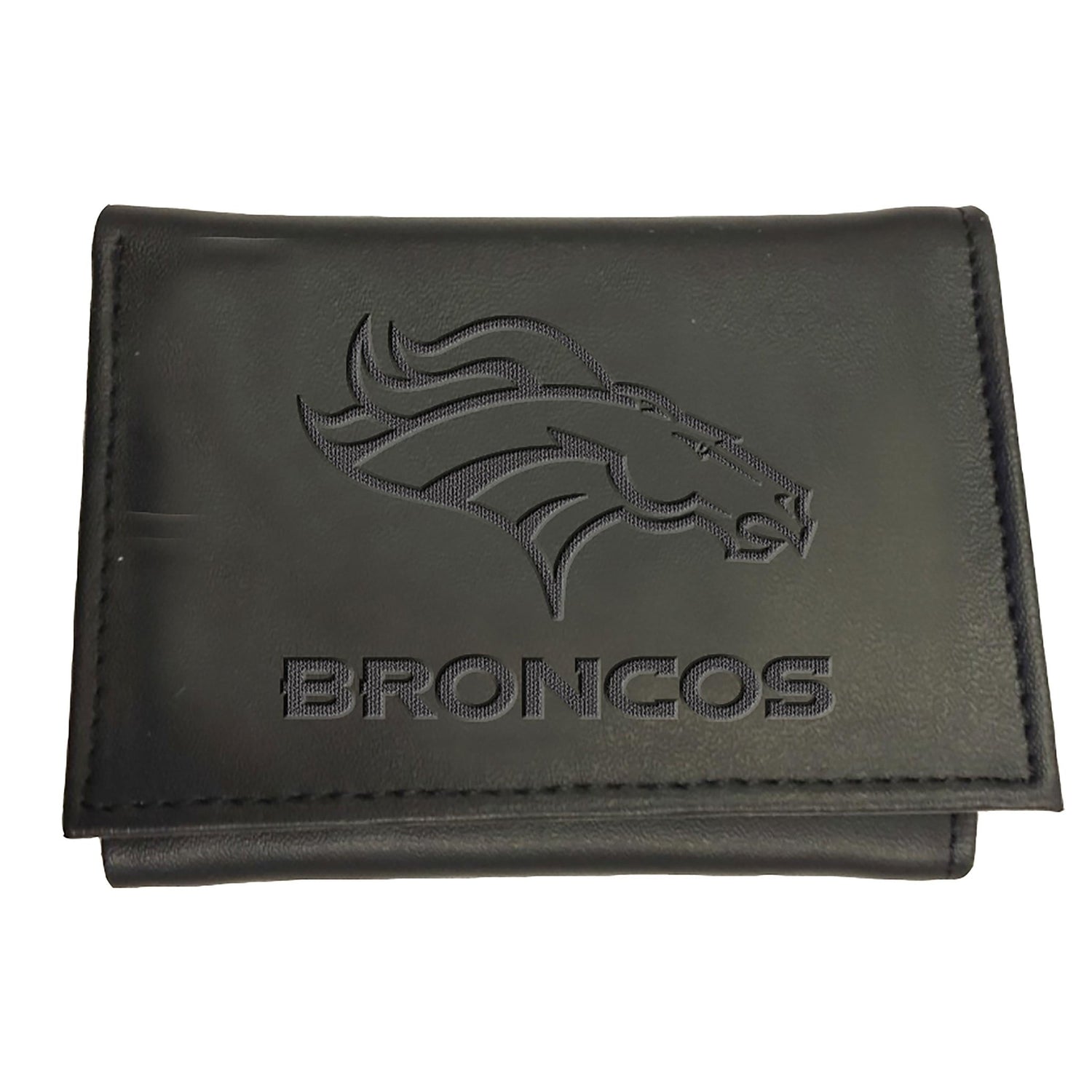 Denver Broncos, Tri - Fold Wallet, Black - EG Collective - 801946245827