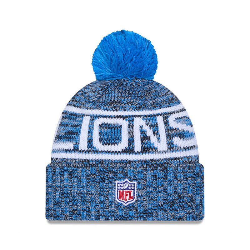 Detroit Lions Knit Pom Beanie - New Era -