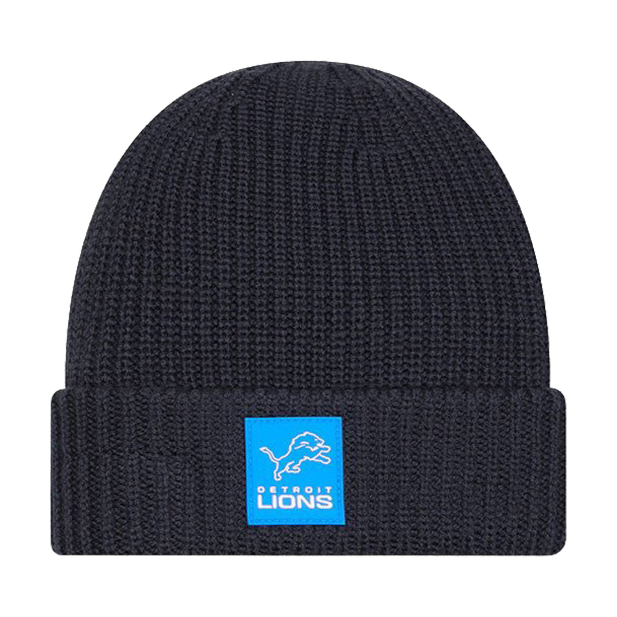 Detroit Lions Navy Cuffed Knit Beanie - New Era -
