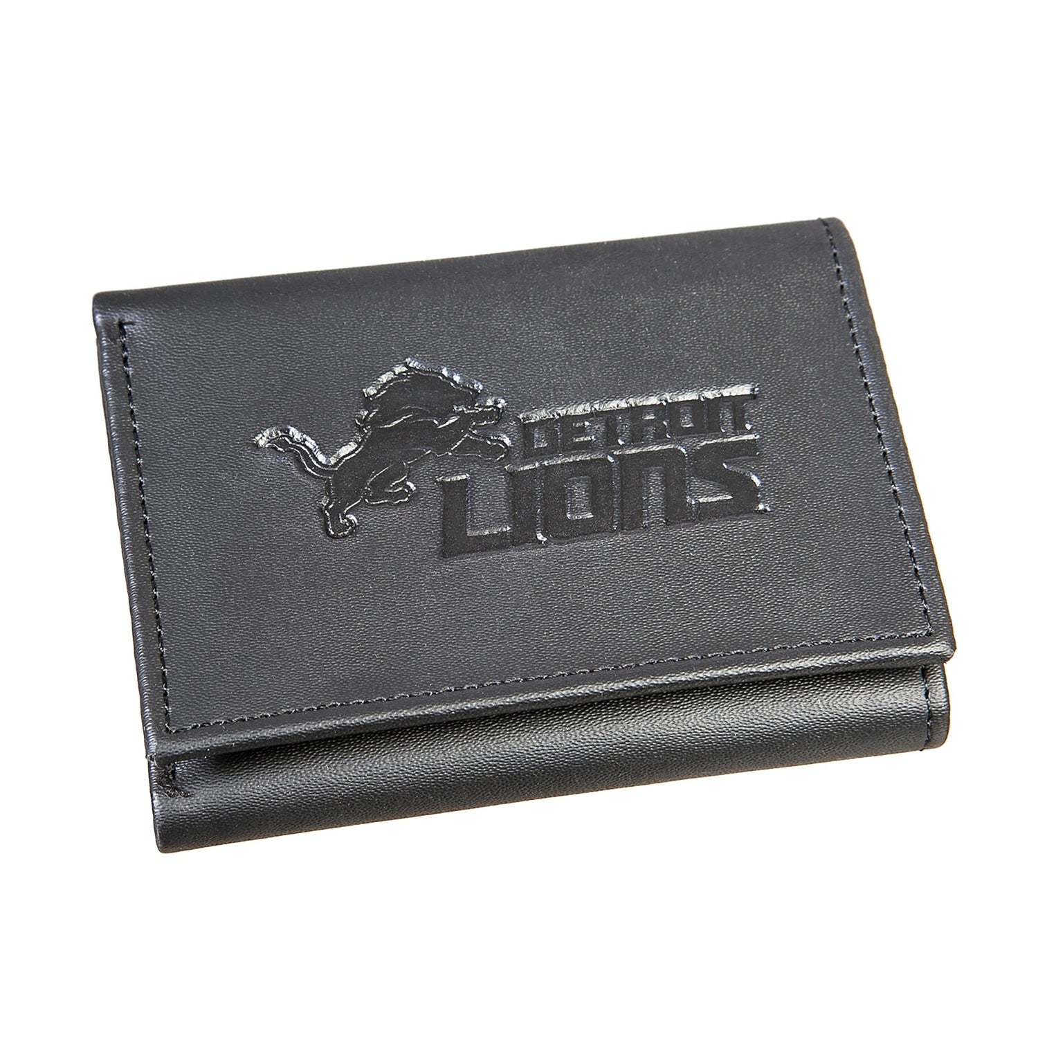 Detroit Lions, Tri - Fold Wallet, Black - EG Collective - 808412810817