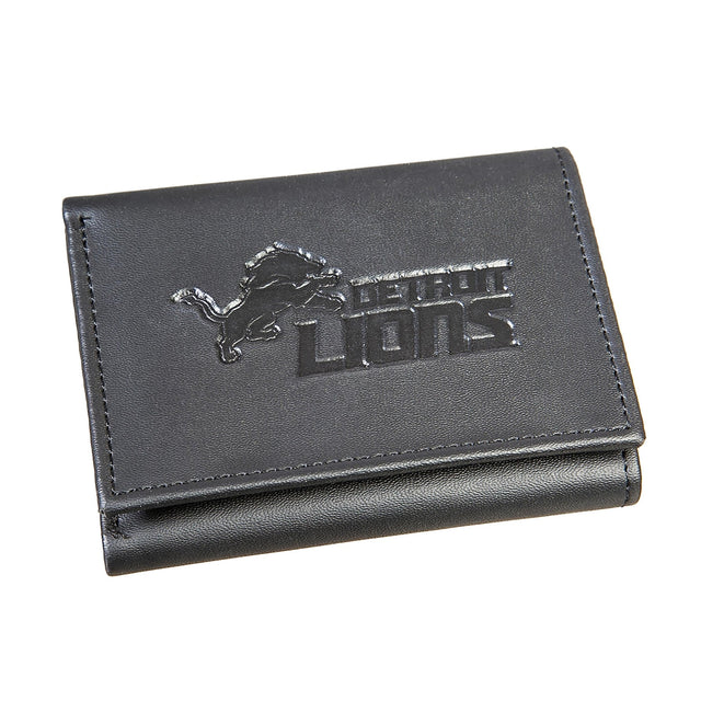Detroit Lions, Tri - Fold Wallet, Black - EG Collective - 808412810817