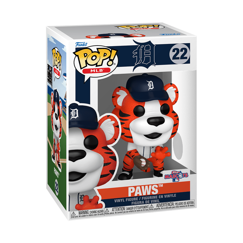 Detroit Tigers Paws Mascot Baseball Funko Pop! 22 - Funko - 150842702