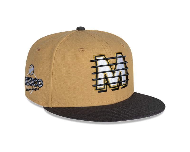 Diablos Rojos del México Beige & Gray New Era 59FIFTY Fitted Hat - New Era -