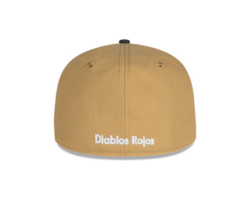 Diablos Rojos del México Beige & Gray New Era 59FIFTY Fitted Hat - New Era -