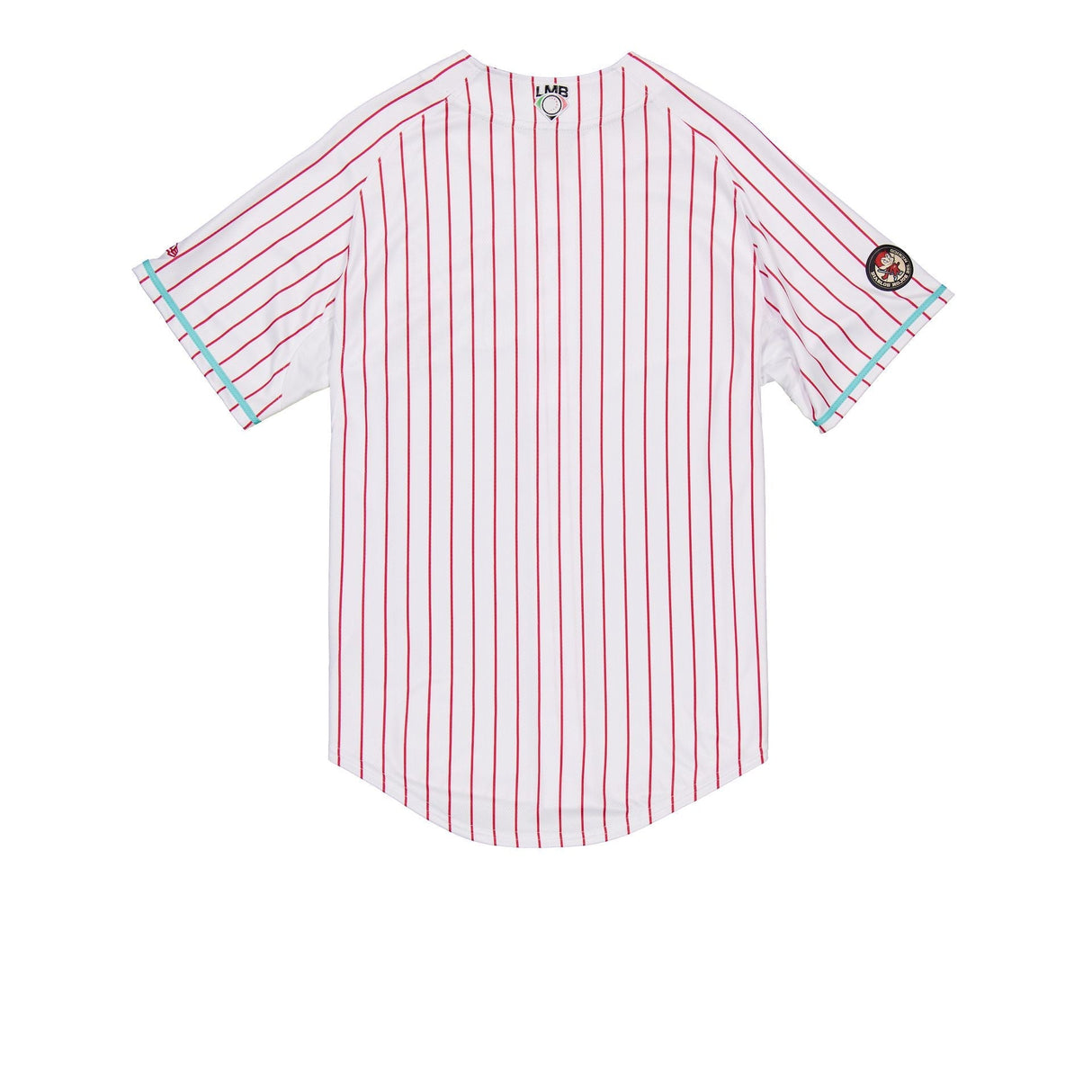 Diablos Rojos del México White & Red Pinstripe New Era Home Baseball Jersey - New Era -