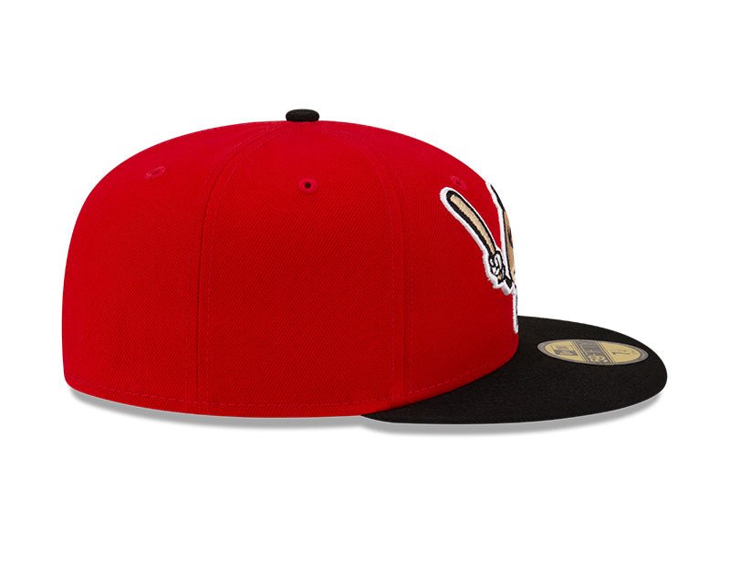 Erie Seawolves Red/Black Theme Night Pepperoni 59FIFTY Fitted Hat - New Era -