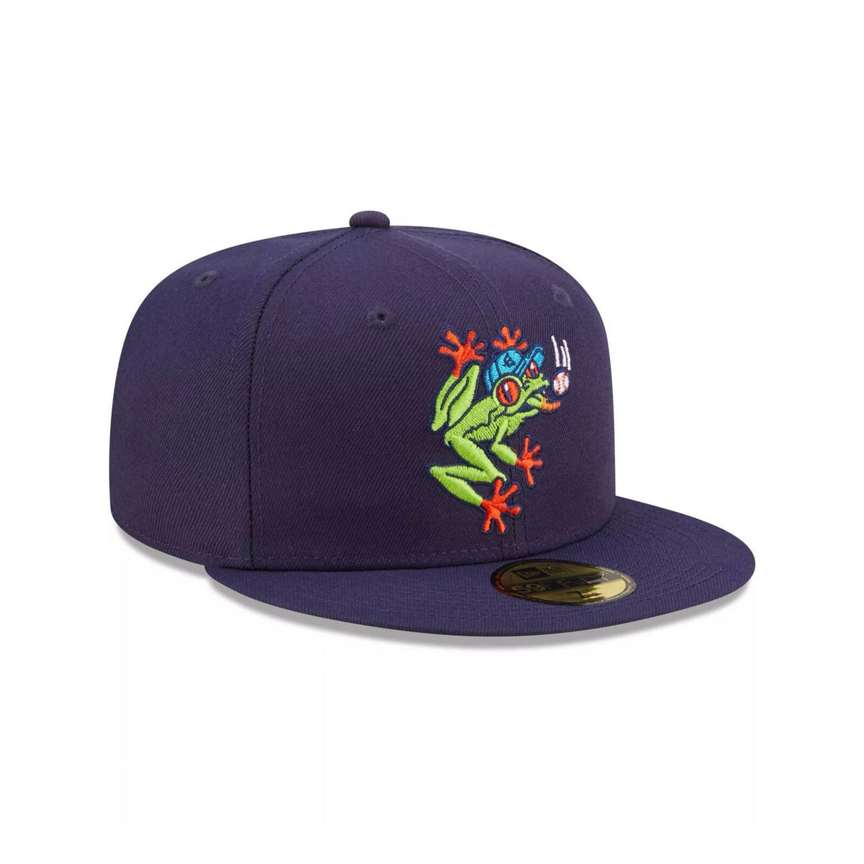 Everett AquaSox Frog Logo Embroidered Navy Fitted Hat - New Era -