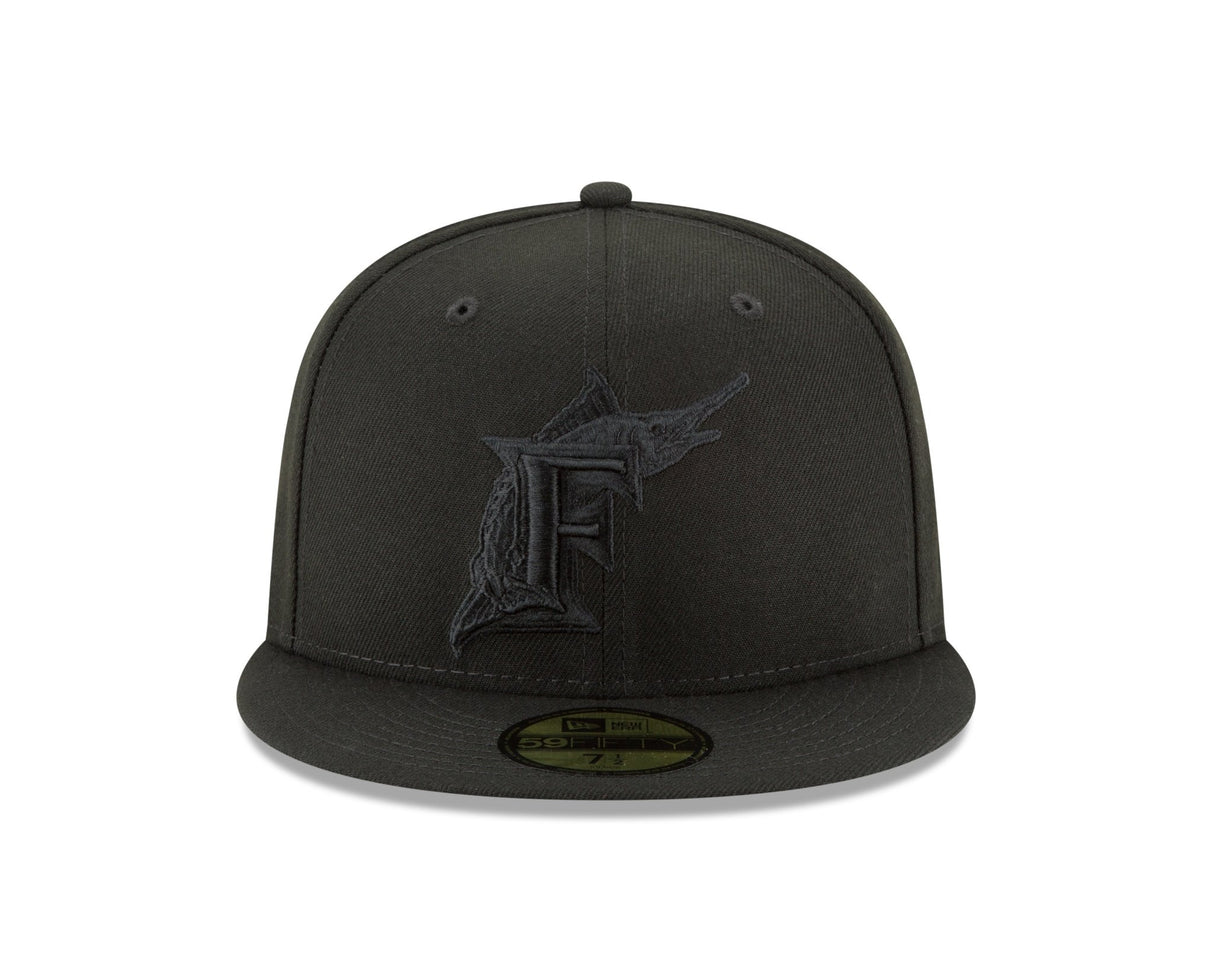 Florida Marlins Authentic Collection Blackout 59FIFTY Fitted - New Era -