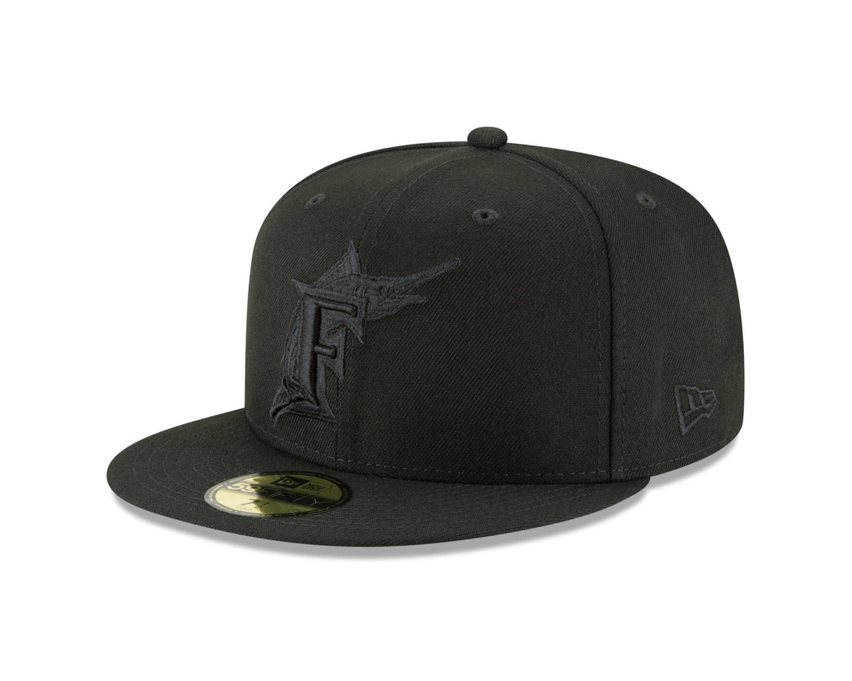 Florida Marlins Authentic Collection Blackout 59FIFTY Fitted - New Era -