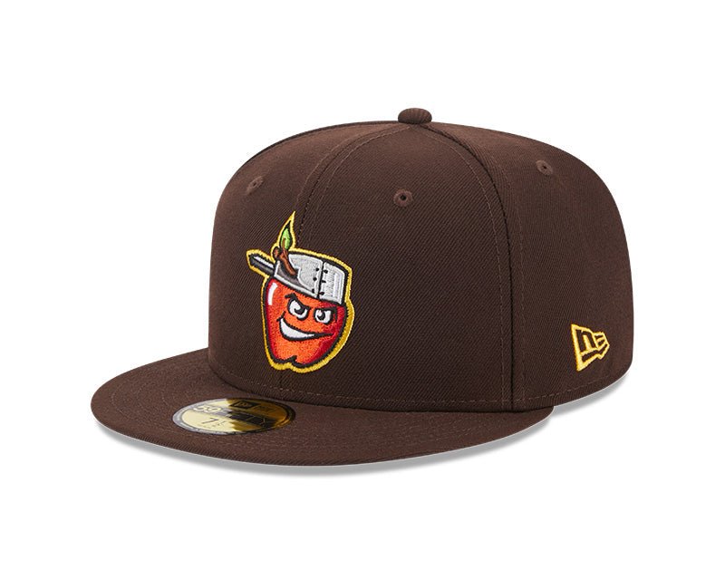 Fort Wayne TinCaps Brown Authentic Collection Alternate Logo 59FIFTY Fitted Hat - New Era -