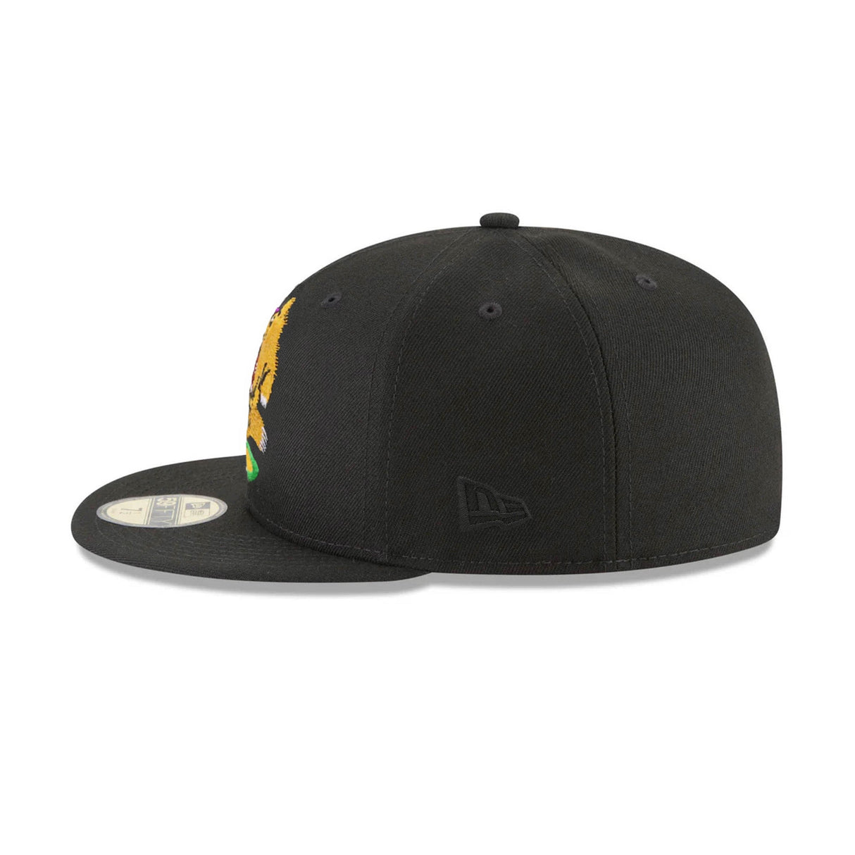 Fresno Grizzlies Black Alternate Bear Logo 20 Seasons Side Patch 59FIFTY Fitted Hat - New Era - 232602425301