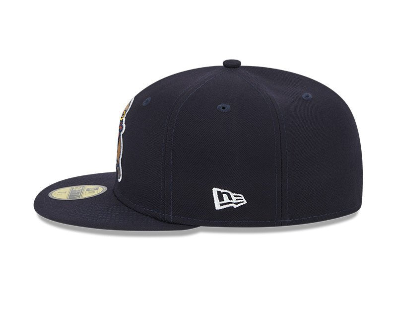 Frisco RoughRiders Navy Theme Night Alternate Logo 59FIFTY Fitted Hat - New Era -