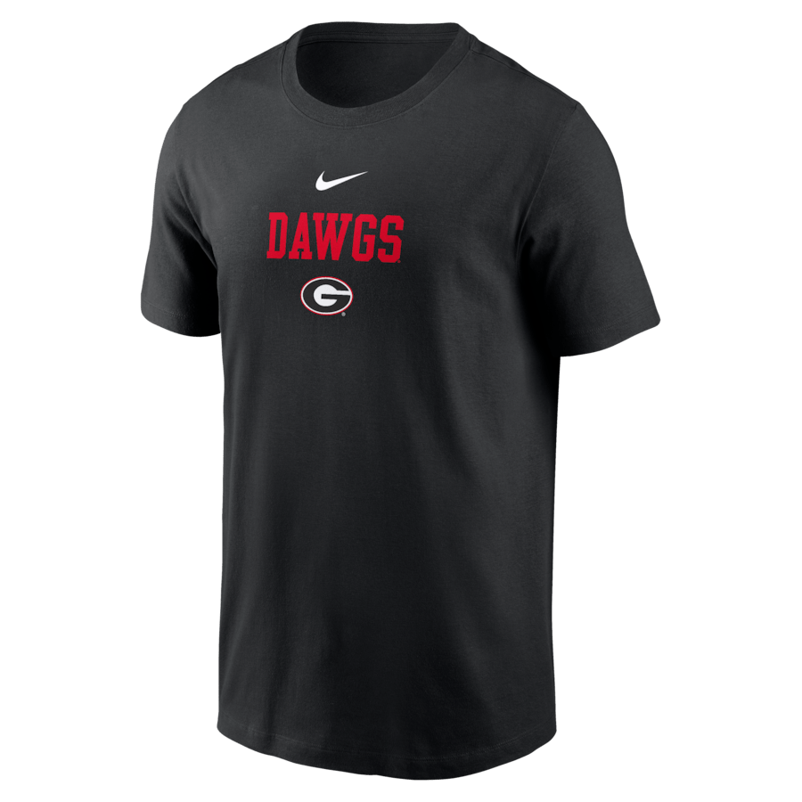 Georgia Bulldogs Black Nike 2 - Hit Stacked T-Shirt - Nike -
