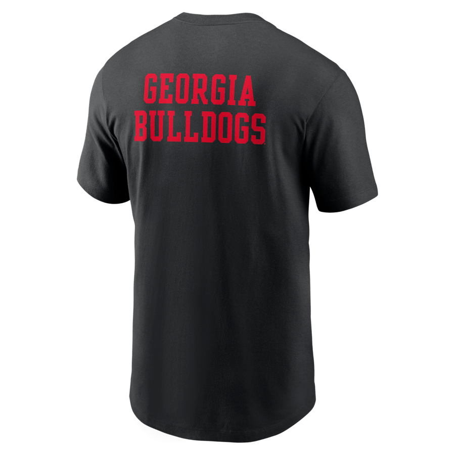 Georgia Bulldogs Black Nike 2 - Hit Stacked T-Shirt - Nike -