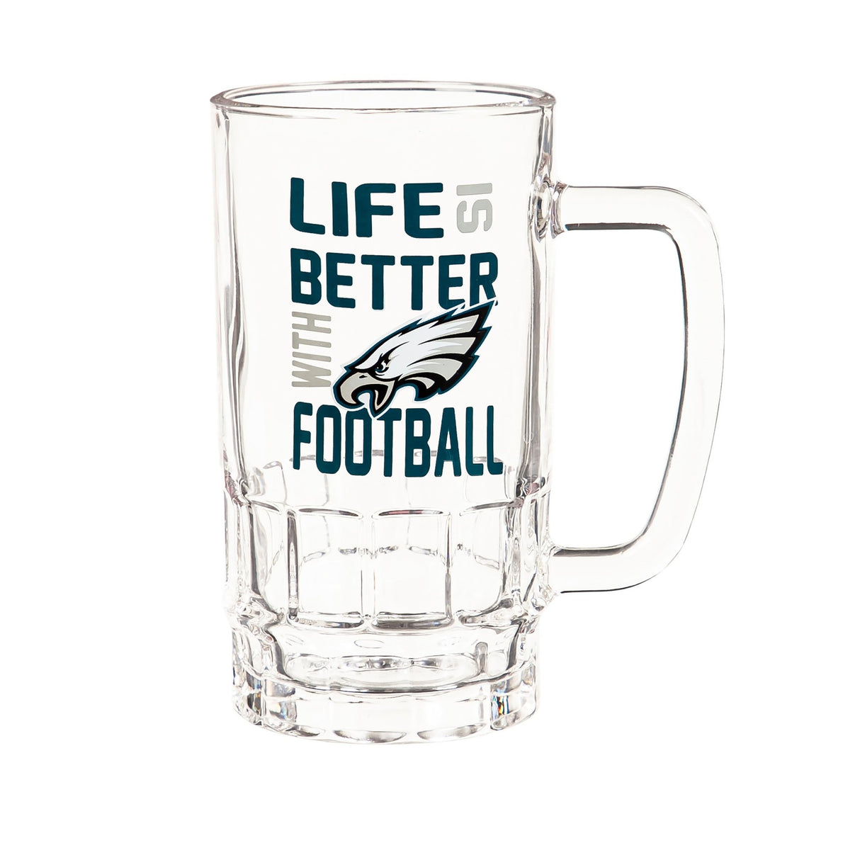 Glass Tankard Cup, with Gift Box, Philadelphia Eagles - EG Collective - 801946907077