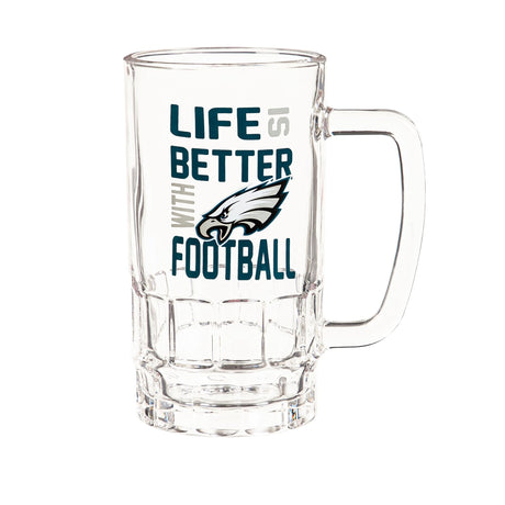 Glass Tankard Cup, with Gift Box, Philadelphia Eagles - EG Collective - 801946907077